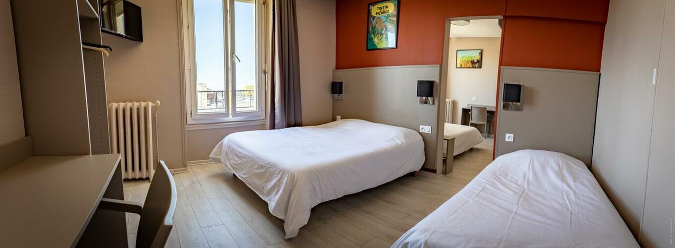 Hôtel à Châteauroux avec Chambres spacieuses et confortables idéales pour familles